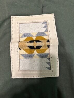Leather Trim Pendelton bifold wallet - NWOT
